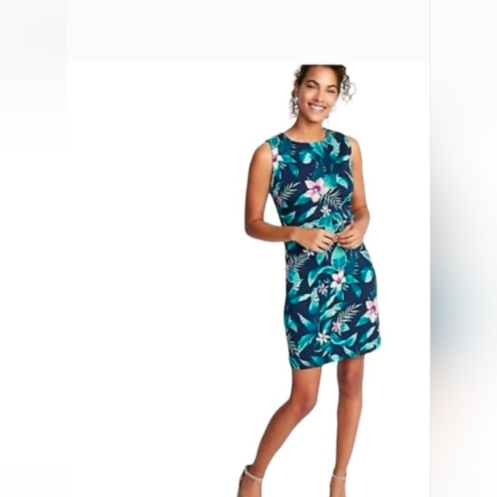Old Navy Floral Mini Dress - Blue and Pink